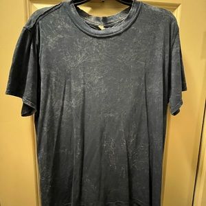 Lululemon All Yours Tee Boyfriend Tee Size 6 Cloudy Wash True Navy